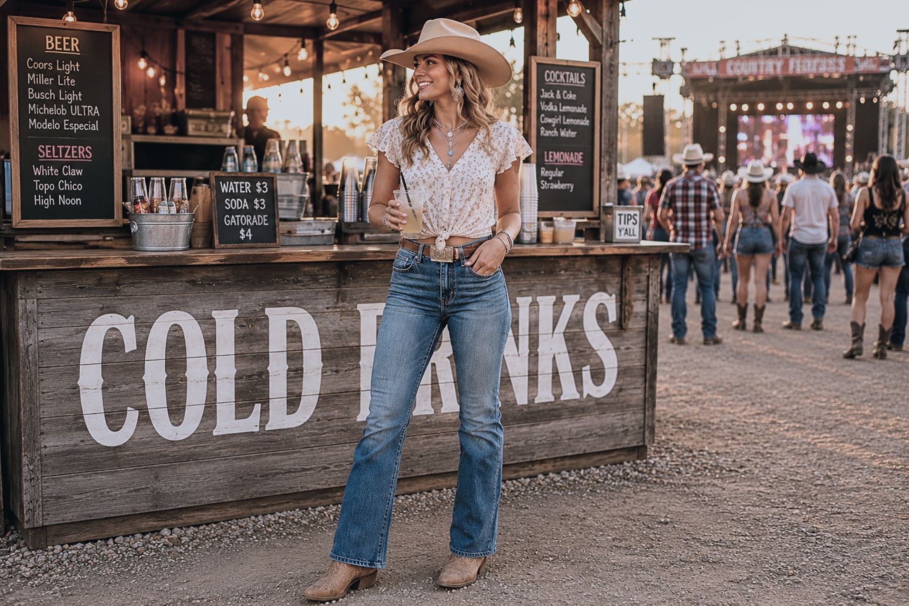 Summer Country Concert Outfit Ideas for Cowgirls