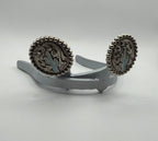 Sky blue cactus Cowgirl Cuff